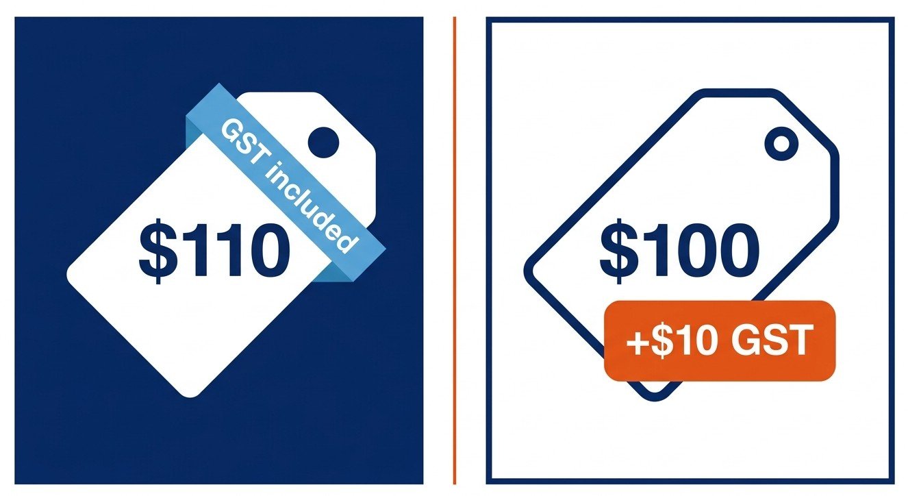 GST inclusive vs exclusive